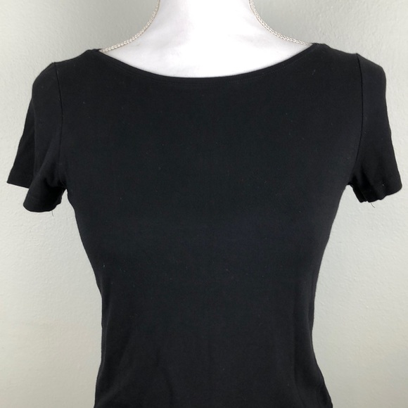 Comme Il Faut Short Sleeve Black Shirt Small - Picture 3 of 10